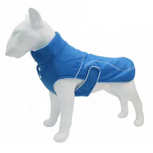 Pakaian Hewan Peliharaan Musim Gugur dan Musim Dingin, Pakaian Anjing Besar Hangat Pengocok Serat Katun Pakaian Anjing Reflektif