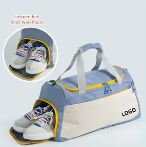 Custom Travel Luggage Duffle Bag Weekender Overnight Bag Women Large Gym Bag With Shoe Compartment Wet Pocket