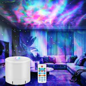 Proyector de galaxia HERHOTER, luz nocturna de estrellas de plástico blanco con control remoto para decoración de fiestas en el dormitorio, vida útil de 30000 horas - Product Image 1