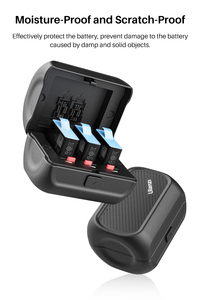 Caja de almacenamiento de batería Ulanzi GP-8 para <span class=keywords><strong>GoPro</strong></span> <span class=keywords><strong>9</strong></span> 8 7, <span class=keywords><strong>carcasa</strong></span> protectora para batería <span class=keywords><strong>GoPro</strong></span>, tarjeta SD y accesorios - Product Image 6
