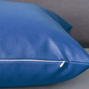 Fundas de almohada personalizadas de cuero PU, fundas de cojín minimalistas de color sólido, fundas de cojín para sofá y cama. - Product Image 4