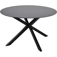 Design d'usine Italie 90cm Table de salle à manger ronde en céramique Table à manger ensemble rond 4 places chaises de table à manger rondes en marbre