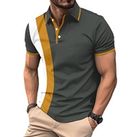 Polo personnalisé uni coupe ajustée en polyester et coton pour homme