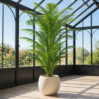 Palmier Areca Artificiel de 7 Pieds, Plante Artificielle en Pot, Grande Plante Artificielle pour l'Intérieur, Salon, Bureau, Décoration de la Maison
