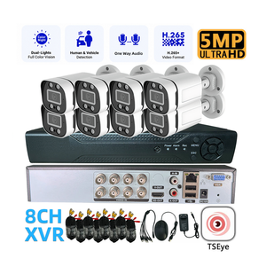 Système de surveillance CCTV 8 canaux OEM, kit XVR, enregistreur vidéo numérique, 5MP, IP67, vision nocturne IR 20M, visualisation à distance via application - Product Image 1