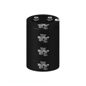 ตัวเก็บประจุ uF 390 uF แบบมีรู35YXH390MEFC12.5X16รัศมี th แบบ390 uF 20% 35V ของแท้ - Product Image 1