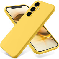Pour Samsung Galaxy A16 A06 A05 A05S S24 FE A25 5G Coque en TPU liquide en fibre de silicone souple TPU Protection de l'objectif pour M35 F14 M14