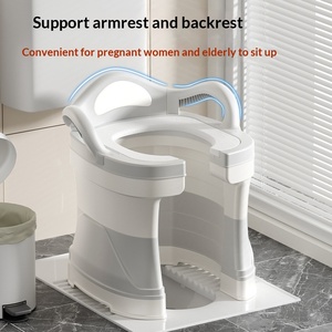 Swivel Shower Chair Adjustable Non-Slip Chair with Armrests Backrest Safety Equipment for Bath Shower <strong>Bathtub</strong> - Product Image 3