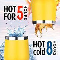 Tasses isothermes Moioco 12 oz, à un prix bien moins cher que les marques populaires 	 S'engagera dans une relation durable avec vous, offre une excellente valeur, garde les liquides chauds ou froids