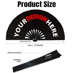 Nicro Giá Bán Buôn Tùy Chỉnh Tổ Chức Sự Kiện Đảng Khuyến Mại Nguồn Cung Cấp Có Thể Gập Lại Tre Thủ Công Vải Nhựa Xương Sườn Gấp Kung Fu Quạt Tay - Product Image 2