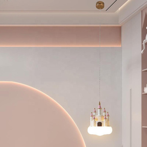 <span class=keywords><strong>Lampadario</strong></span> a Sospensione LED Minimalista <span class=keywords><strong>per</strong></span> Camera dei Bambini, Illuminazione da Comodino, Lampada a Forma di Castello <span class=keywords><strong>per</strong></span> Ragazze, Protezione <span class=keywords><strong>per</strong></span> gli Occhi - Product Image 3