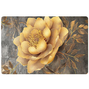 Alfombra de Baño con Diseño Floral, Rectangular, Absorbente, Antideslizante, de Secado Rápido, Estilo Moderno y Lujoso - Product Image 2