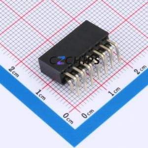 HC-PM254-8.5H-2x7PW Pin Socket Bent Lead Through Hole,P=2.54mm Connector 2x7P 2.54mm 2.54mm Square Hole - Product Image 2