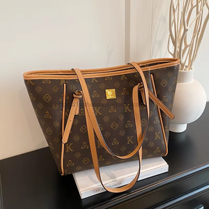 Fashionable Women's Tote <b>Bag</b> New Large-Capacity Retro Handbag All-Match Casual Shoulder <b>Bag</b> Zipper Closure Tanjing - Product Image 3