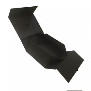 Çevre dostu özel Logo oluklu mukavva kutu siyah ayakkabı katlanabilir kağıt ambalaj manyetik kapaklı hediye kutuları - Product Image 2