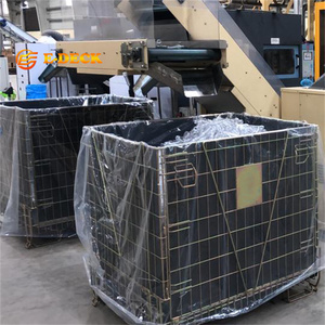 Di động di động <span class=keywords><strong>Pallet</strong></span> thép kim loại lớn dây lưới lưu trữ <span class=keywords><strong>container</strong></span> cho Pet phôi chai - Product Image 1