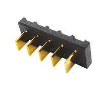 Connecteur de batterie femelle DC en laiton, droit, à montage sur circuit imprimé, avec borne à ressort, indice de protection IP67, 10A 30V, pour batterie au lithium