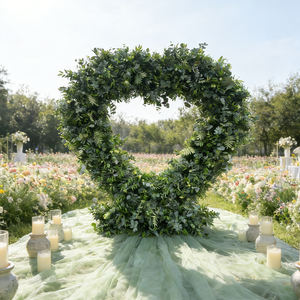 Arco de Flores Artificiales de Seda DKB para Eventos de Boda, Colores Personalizables, Ecológico, 7-8 pies de Altura, Soporte para Fondo de Exhibición para Fiestas - Product Image 1