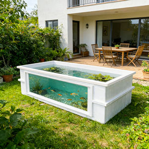 Vente en gros de bassins en fibre de verre FRP sur mesure, de grande taille, pour l'élevage de carpes koï, l'aquaculture et les fermes piscicoles - Product Image 2