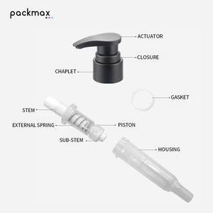 External press pump head for dish soap, 32/410 lotion pump for shampoo, body wash, and hand soap pump head - Product Image 4