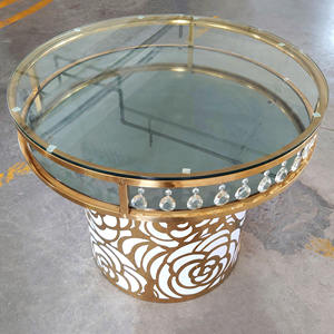 Bán Buôn Kim Loại Khung Vòng Ăn Vàng Bảng Sang Trọng Tổ Chức Sự Kiện Tiệc Thép Không Gỉ Bảng Cho Đám Cưới - Product Image 4