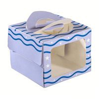 Boîte cadeau pliable en matériaux recyclés tendance pour les mariages et les anniversaires, emballage pour gâteaux et aliments