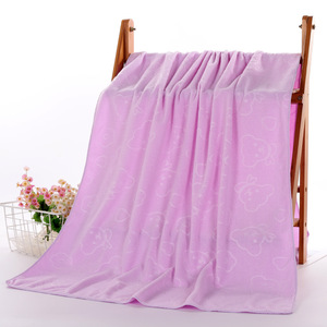 <b>Microfiber</b> <b>Bath</b> <b>Towels</b> 70x140 Cm Solid Color Quick Dry Home Use Set - Product Image 4