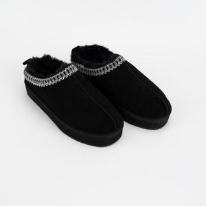 Mínimo diseño engrosamiento mullido invierno para zapatillas suave cómodo antideslizante <span class=keywords><strong>Casa</strong></span> de piel para zapatillas para la temporada de otoño - Product Image 6