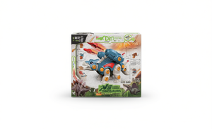 Kit di montaggio modello dinosauro in plastica Din's per bambini con funzioni di movimento e valore educativo - Product Image 1