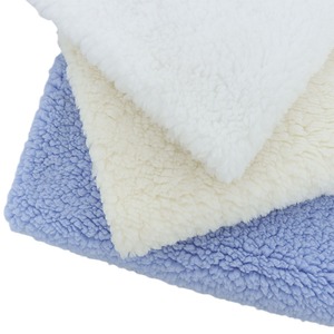 Wholesale Short Pile Upholstery Lambskin Sherpa Faux Fur <b>Boucle</b> Throwfabric Blanket Fleece for Garment - Product Image 5