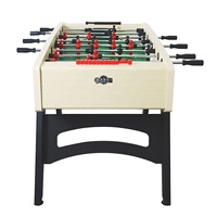 Baby-foot professionnel de style français 55 pouces avec tiges télescopiques en MDF, table de jeu de football d'intérieur certifiée CARB