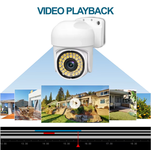4K Full Color Night Vision IP66 Waterproof 4MP 5MP 8MP CMOS One Way Audio POE PTZ NVR Kit <b>Camera</b> Motion Detection Cloud Storage - Product Image 3