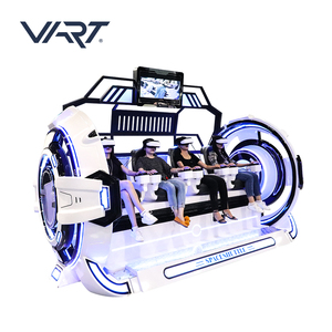 Manège de réalité virtuelle à 4 places pour cinéma VR 9D, plateforme de mouvement à 360 degrés, fauteuil œuf, jeux de tir VR 9D brevetés - Product Image 4