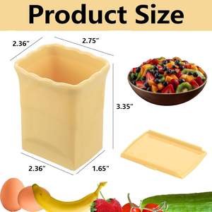 Coupe-fruits et légumes rapide en acier inoxydable 3 pièces pour salade de fruits et œufs, coupe-coupe-fruits pour fraises, gadget de cuisine - Product Image 3