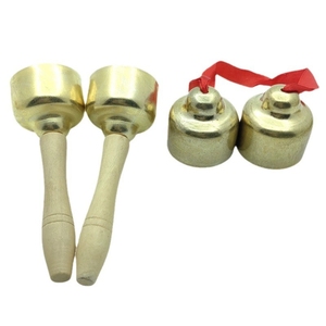 Cloche à main en cuivre pour la vente en gros, instrument de percussion Orff pour l'éducation précoce des enfants - Product Image 1