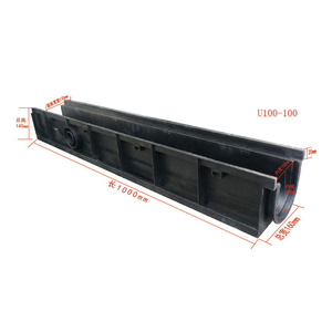 Système de drainage de pluie pour <span class=keywords><strong>caniveau</strong></span> de jardin, <span class=keywords><strong>grille</strong></span> de profil en acier inoxydable pour extérieur, couverture de canal de drainage en plastique résistant à l'eau - Product Image 2