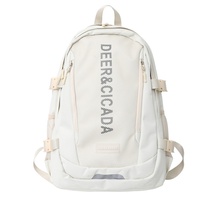 Sac à dos d'étudiant simple et décontracté pour ordinateur portable, unisexe, grande capacité, tendance Instagram, pour lycée et université