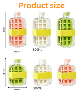 Thiết Kế Mới Tùy Chỉnh Ice Maker Với Rơm Mùa Hè Tự Làm Hộp Lưu Trữ Đá Trái Cây Đồ Uống Ice Cube Maker Chai Làm Mát Khuôn - Product Image 5