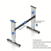 Actionneur linéaire pas cher de 48 pouces pour antenne satellite, robuste, étanche 18V 24V DC, 250 mm, haute vitesse, pour bureau assis-debout