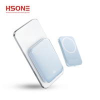 Power Bank Magnetik Nirkabel 5000mAh/10000mAh dengan Pengisian Cepat Layar LED Output 15W