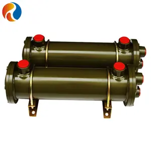 Naval brass coil heat exchanger for marine equipment oil cooler