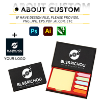 Idée cadeau bloc-notes autocollant promotionnel papier autocollants à faire liste rectangulaire ensemble de notes autocollantes avec boîte bloc-notes avec logo personnalisé