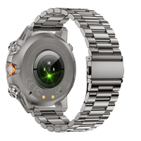Montre connectée pour homme AK91 Direct Factory, écran 1,7 pouces, batterie longue durée 1000 mAh, IPX8, 44-49 mm, 100+ sports, boussole, Bluetooth 5.2, appels, fréquence cardiaque, SpO2, fitness