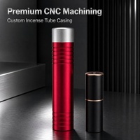 Boîtier en aluminium usiné CNC de haute précision pour tube d'encens métallique personnalisé, divers traitements de surface pour accessoires d'encens