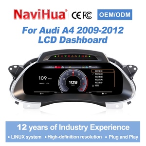 Navihua LCD Digital Cluster <b>Speedometer</b> Instrument Panel <b>for</b> Audi A4 2009-2012 Linux System Carplay - Product Image 1