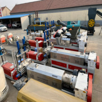 Machine de fusion pour le recyclage et la granulation de flocons EPS/PC/PA/PPR, à simple étage, haute capacité, avec vis, cylindre et moteur de remplacement