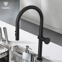 Robinet de cuisine monocommande à design innovant, avec modes d'écoulement multiples et douchette extractible