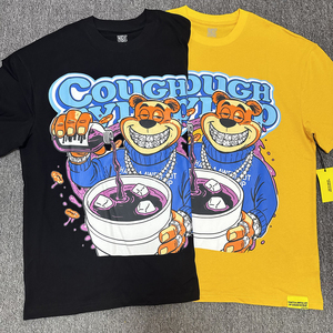 High Quality Wholesale <strong>Animal</strong> Cartoon Print Short Sleeve Casual Fashion THAT'S a AWFUL LOT of COUGH SYRUP <strong>Men's</strong> T-shirts - Product Image 3