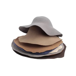 Sombreros de fieltro de cubo para hombre y mujer, sombreros de fieltro de lana para otoño e invierno, capucha de ala ancha, sombreros artesanales, tocados, sombrero de bloque, cuerpo Base - Product Image 5