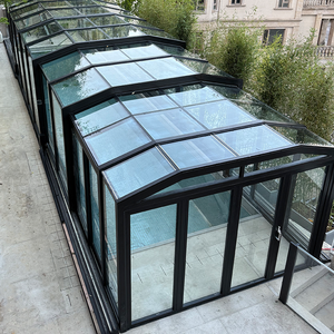 Parasoles motorizados de 4 estaciones de diseño moderno, techo <span class=keywords><strong>para</strong></span> jardín, solárium retráctil, cubierta de piscina, casa de vidrio deslizante <span class=keywords><strong>para</strong></span> Parque - Product Image 1